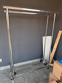 Appendiabiti in accaio regolabili