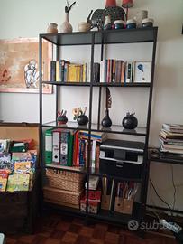 Libreria Ikea Vittsjö vetro e metallo