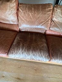 Divano in pelle vintage