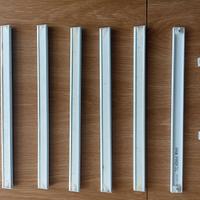 Profilo con velcro in alluminio per tende.