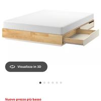 Letto e materasso 140x200 (francese) valore 600€