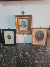 Gruppo di tre stampe antiche