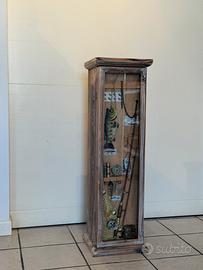 Vetrinetta in legno con anta in vetro