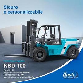 Carrello elevatore diesel BAOLI 100 quintali