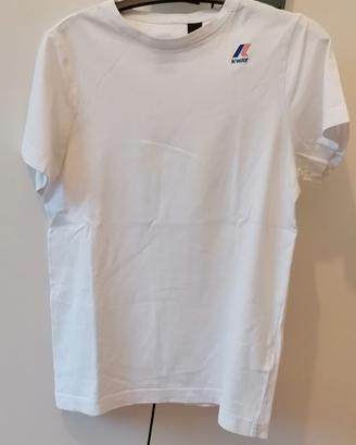 T-shirt K Way XS bianca.