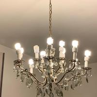 Lampadario in peltro