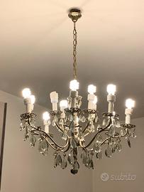 Lampadario in peltro