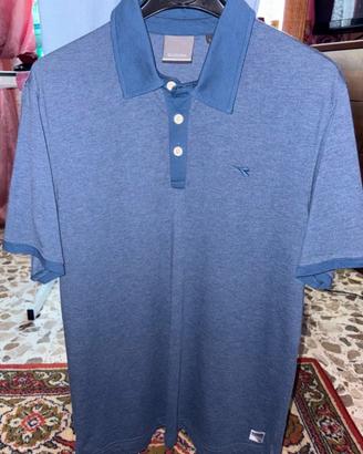 Polo Diadora blu Uomo