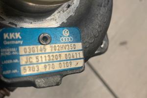 TURBINA KKK AUDI A4 170cv TIPO MOTORE: BRD / BVA