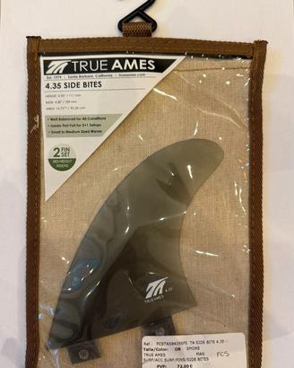 TRUE AMES 4.35 FCS PINNE SURF KITE LONGBOARD NUOVE