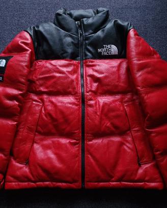 Supreme The North Face Giacca Nuptse In Pelle