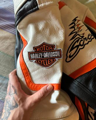 Giacca in vera pelle ’Replica’ modello Harley 60’