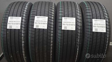 4 pneumatici bridgestone 205/55 r16 91v tu16974