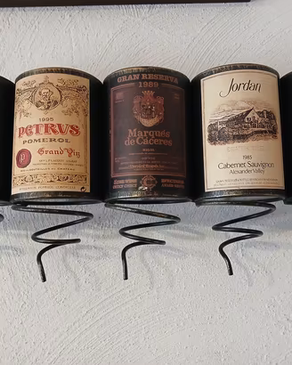 Portabottiglie da parete  5 posti "Vintage"