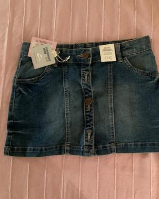 Gonna corta jeans