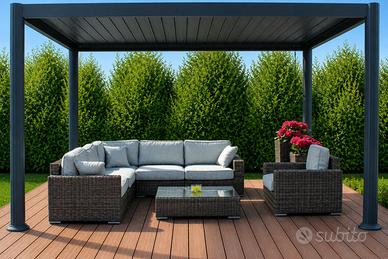 Pergola bioclimatica Nova 300x400 pali tondi