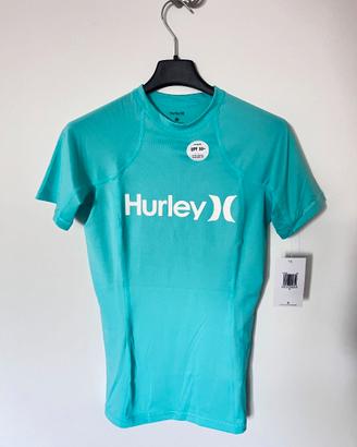 Hurley rash guard - tshirt surf donna NUOVA