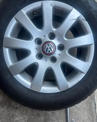 4 cerchi in lega da 15”originali WW per GOLF 5-6-7