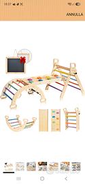 arrampicata con scivolo montessori