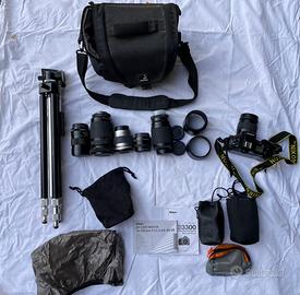 Set completo macchina fotografica e cavalletto