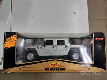 diecast hummer  1:18  maisto grigio 