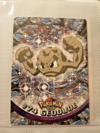 #74 GEODUDE Card Pokemon TV Animation - Topps