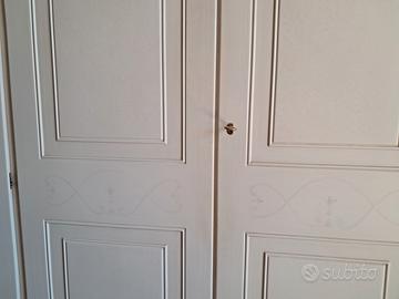 Splendido Armadio 6 Ante in Legno Anticato – Elega