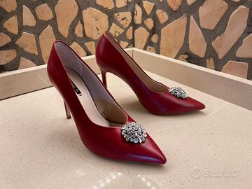 Scarpe da donna Zara basic Collection bordeaux