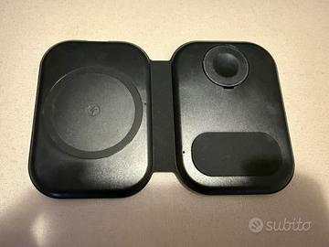 Caricabatterie wireless da viaggio 3in1 per Apple