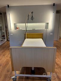 Letto degenza elettrico + materasso + paratie