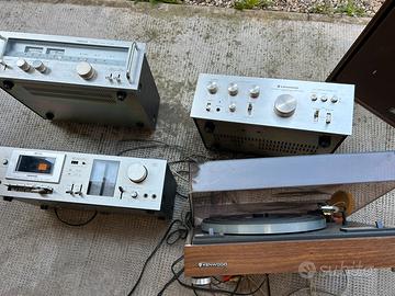Impianto Hi-Fi Vintage Kenwood + Nikko + Giradisch