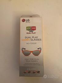 Occhiali dual play per gaming su tv cinema 3d