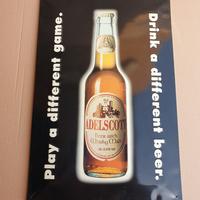 INSEGNA ADELSCOTT DRINK BIRRA IN LATTA 40X60"