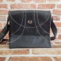 borsa sergio tacchini vintage, nera, tracolla