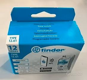 Finder 12.61 2 interruttori orari digitali NFC