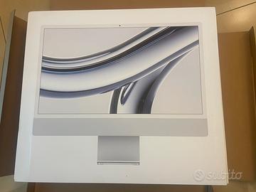 iMac argento chip M3 nuovo 2024