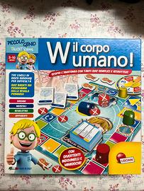 Gioco da tavolo per bambini W il corpo umano