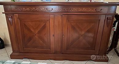 Madia e parete attrezzata in arte povera