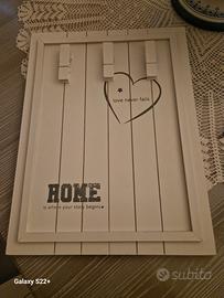 Lavagna porta foto/appunti e cornice nuovi