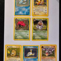 Lotto Carte Pokémon set jungle e fossil anni 90