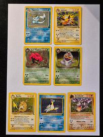 Lotto Carte Pokémon set jungle e fossil anni 90