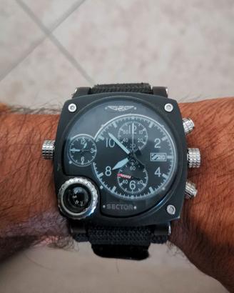 Orologio Sector Chrono dual time 5atm