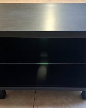 Mobiletto Tv con mensola in vetro 60x50x40