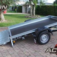 Carrello porta quad con rampa posteriore basculant
