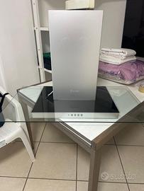 Cappa da cucina, 90cm Inox + Vetro - FABER