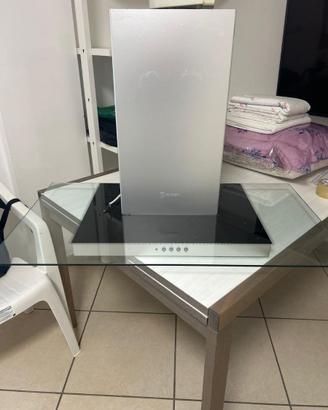 Cappa da cucina, 90cm Inox + Vetro - FABER