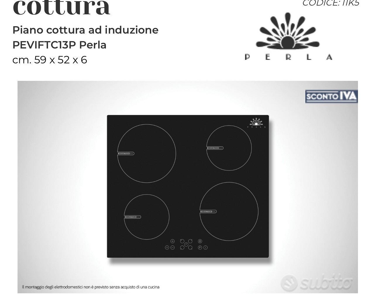 Piano cottura da 60, nero, a induzione Perla - Elettrodomestici In vendita  a Rieti