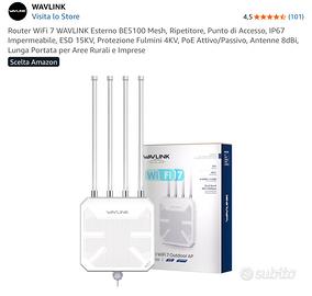 Ripetitore router wifi esterno WAVLINK mesh