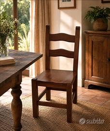 6 Sedie in legno
