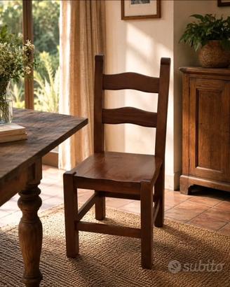 6 Sedie in legno